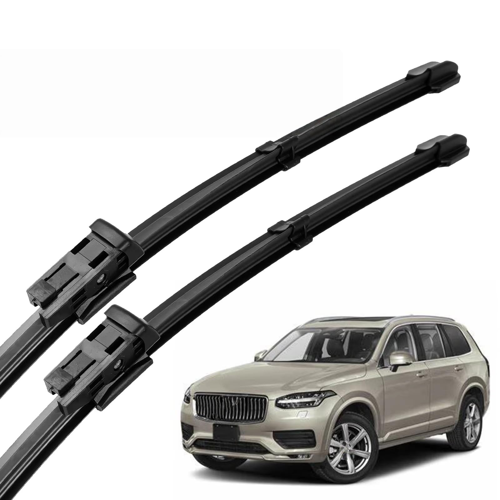 PAPEP Windscreen Wiper Blades for Volvo XC90 MK2 2016-2026 24"+20", Front Replacement Wipers OEM Quality Water Repellent Rubber Automotive Windshield
