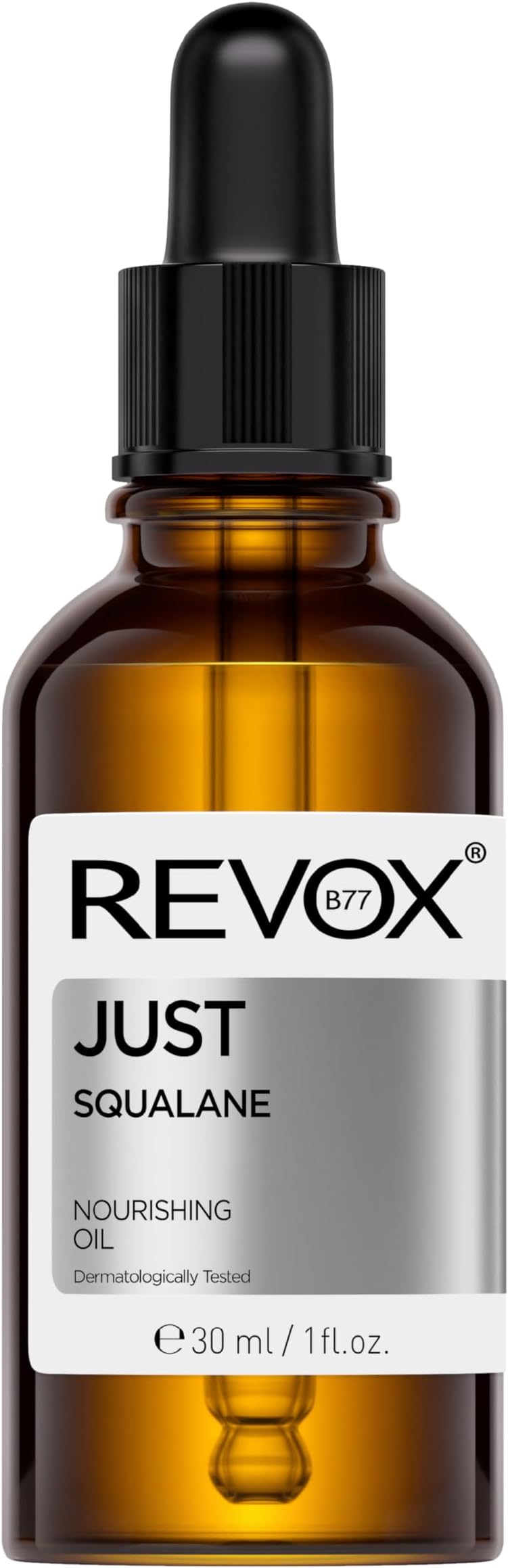 REVOX B77 JUST Squalane Oil with Hyaluronic Acid Serum for Face | Lightweight Serum | Improve Skin Elasticity | Radiance | Hydrating | Face Moisturizer | Oil Control | For All Kinds of Skin | Acne Treatment 30ml/ 1fl.oz.
