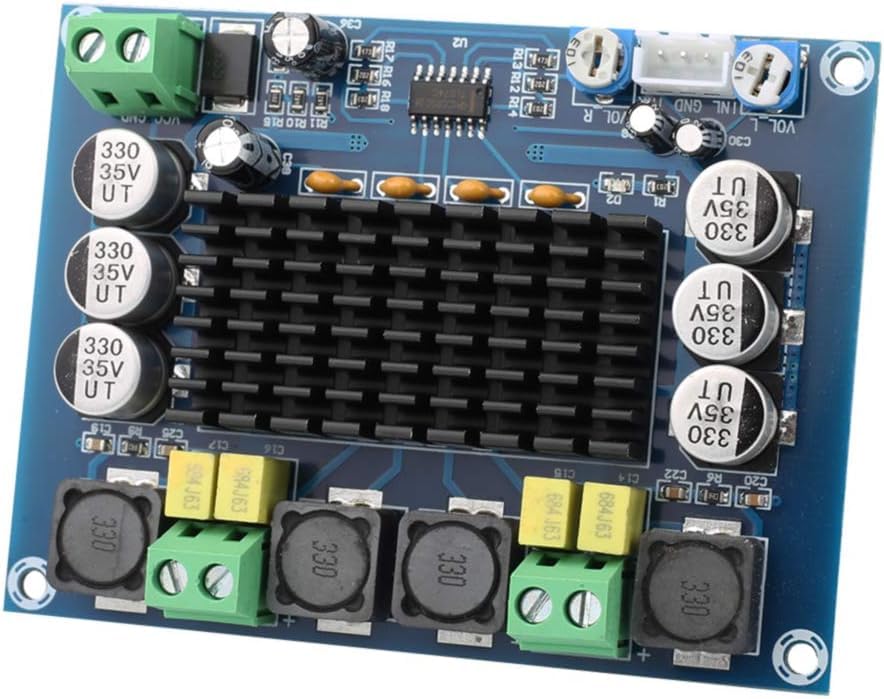 Hexonix TPA3116 Dual Channel Stereo Digital Audio Power Amplifier Board, DC 12V–26V Class-D High Power 120W × 2 AMP Module with Pre-Amplifier IC for DIY Speakers and Home Audio-picture-11