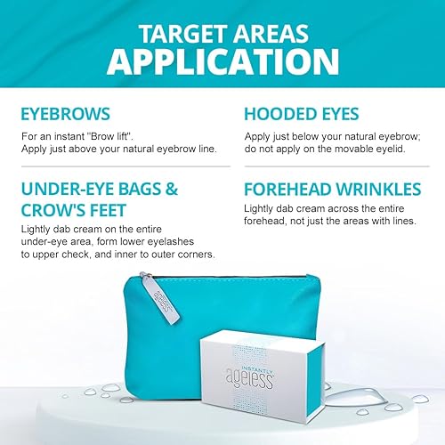 Miniatura 7 de Instantly Ageless Jeunesse - Juego de 25 frascos con bolsa de maquillaje para el cuidado de la piel Free Quest con bolsa de maquillaje de tamaño