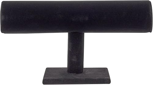 Miniatura 9 de Juvale Juego de soporte de exhibición de collar y busto, 2 piezas, terciopelo negro, moderno independiente, soporte para collar y soporte para