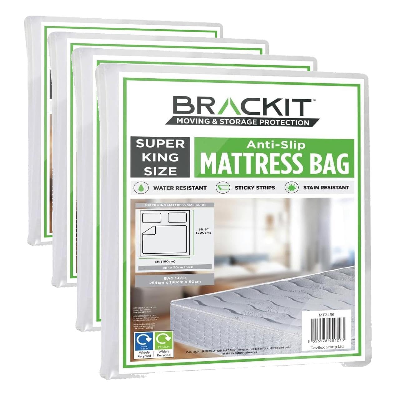 Sac de matelas Super King Size imperméable évite salissures transport