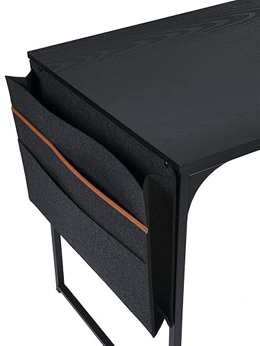 Miniatura 7 de Homy Casa Inc Escritorio para computadora de 47 pulgadas, mesa de estudio con una bolsa de almacenamiento, ahorro de espacio para oficina en casa,