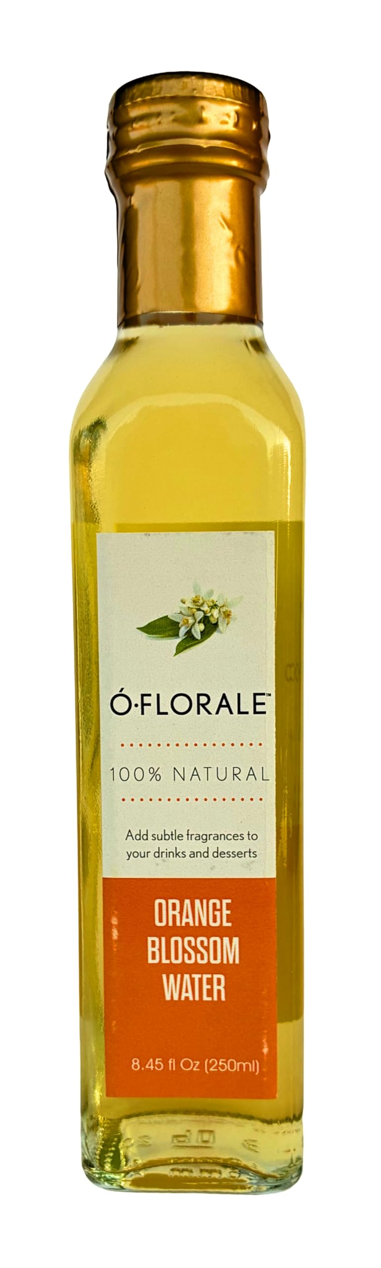 Sponsored Ad - OFLORALE Orange Blossom Water, 8.45 fl oz, Food Grade, 100% Pure & Natural, No Sugar, Zero Calories, for Cooking, Baking and Cocktails