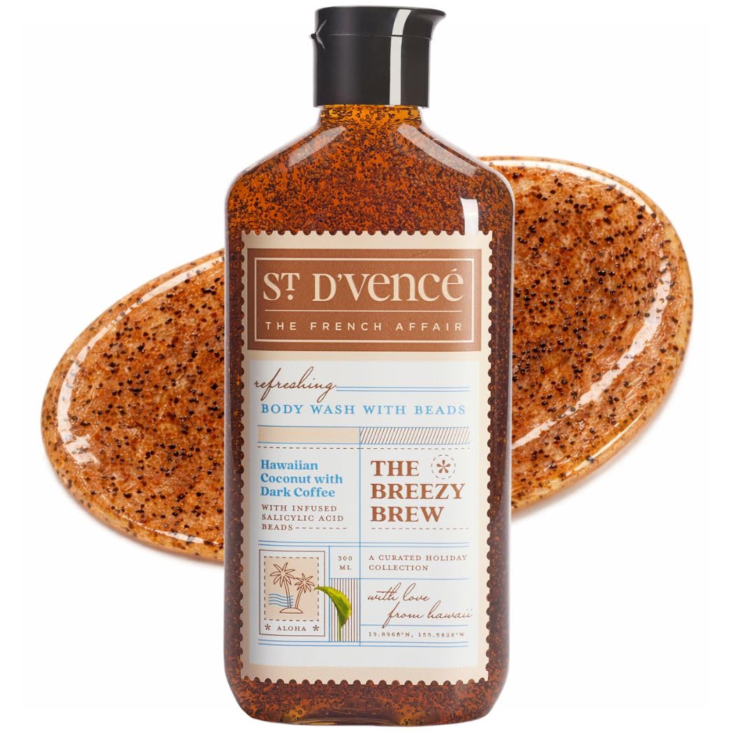 St. D’vence Breezy Brew Salicylic Acid Body Wash Shower Gel for Women & Men with Coffee & Coconut | Deep Cleansing, Paraben & SLS Free | Body Wash for Summer - 300 ml-image-47