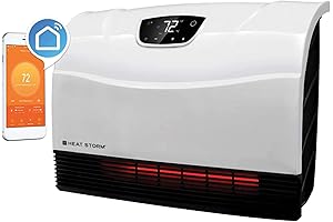 Basement Heaters for Indoor Use: Heat Storm HS-1500-PHX-WIFI Infrared Heater, Wifi Wall Mounted
