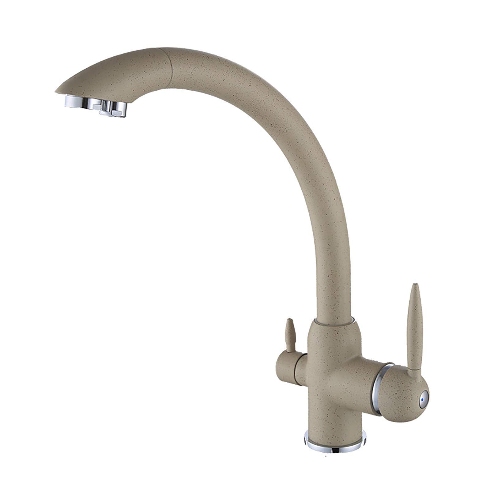SaryEdge faucet Multi-Function Kitchen Taps, 2 Outlets Deck Mounted Cold and Hot Mixer Tap,Drinking Water Filter Tap,360°Rotation Sink Faucet,RO Reverse Osmosis Thriving，