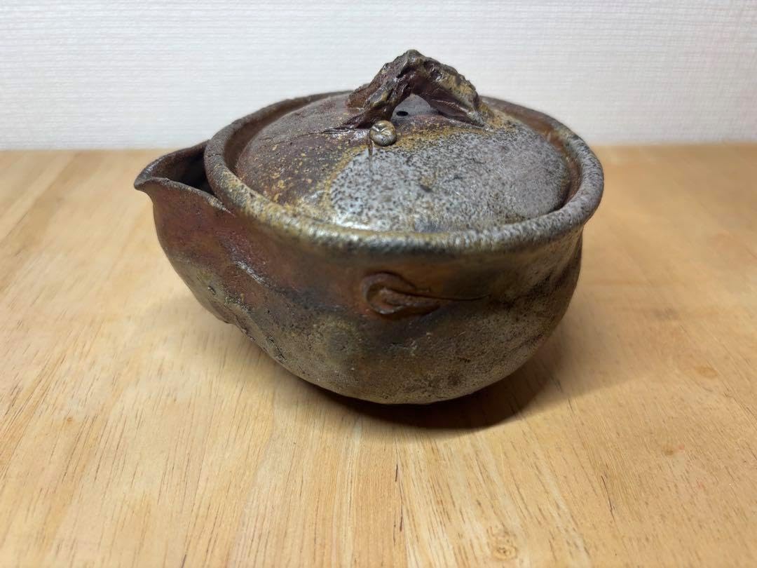 ㊺備前焼 宝瓶 登り窯 梅 うめ ウメ 手びねり 急須㊻備前焼 宝瓶 登り