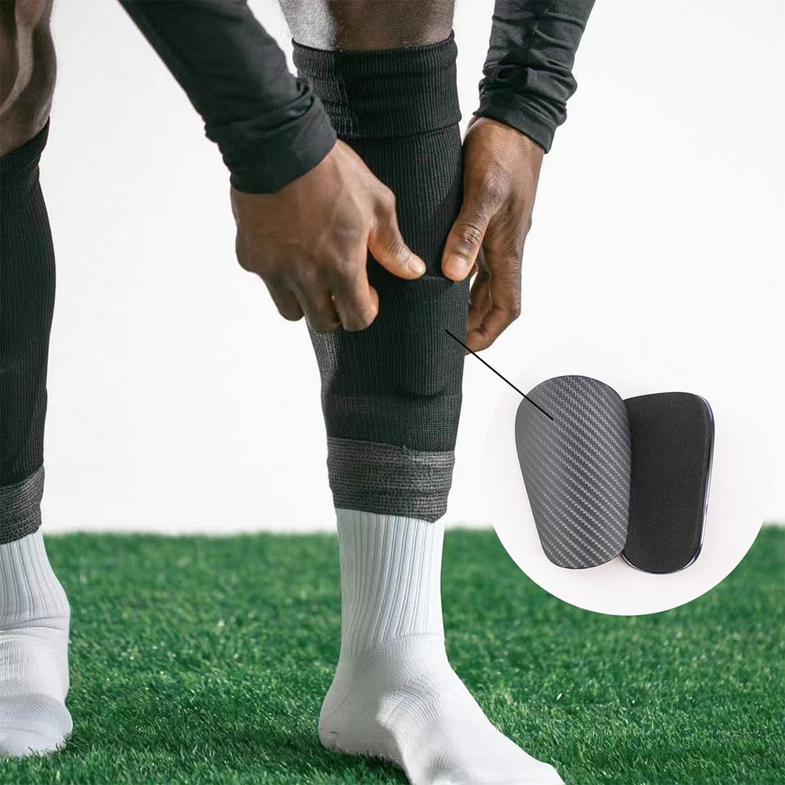 2 Piezas de Mini Espinilleras de Fútbol Mini Espinilleras Extra de 9.5x6 cm Equipo de Protección Espinilleras para Hombre Mujer Niños Niñas,espinilleras futbol,espinilleras pequeñas