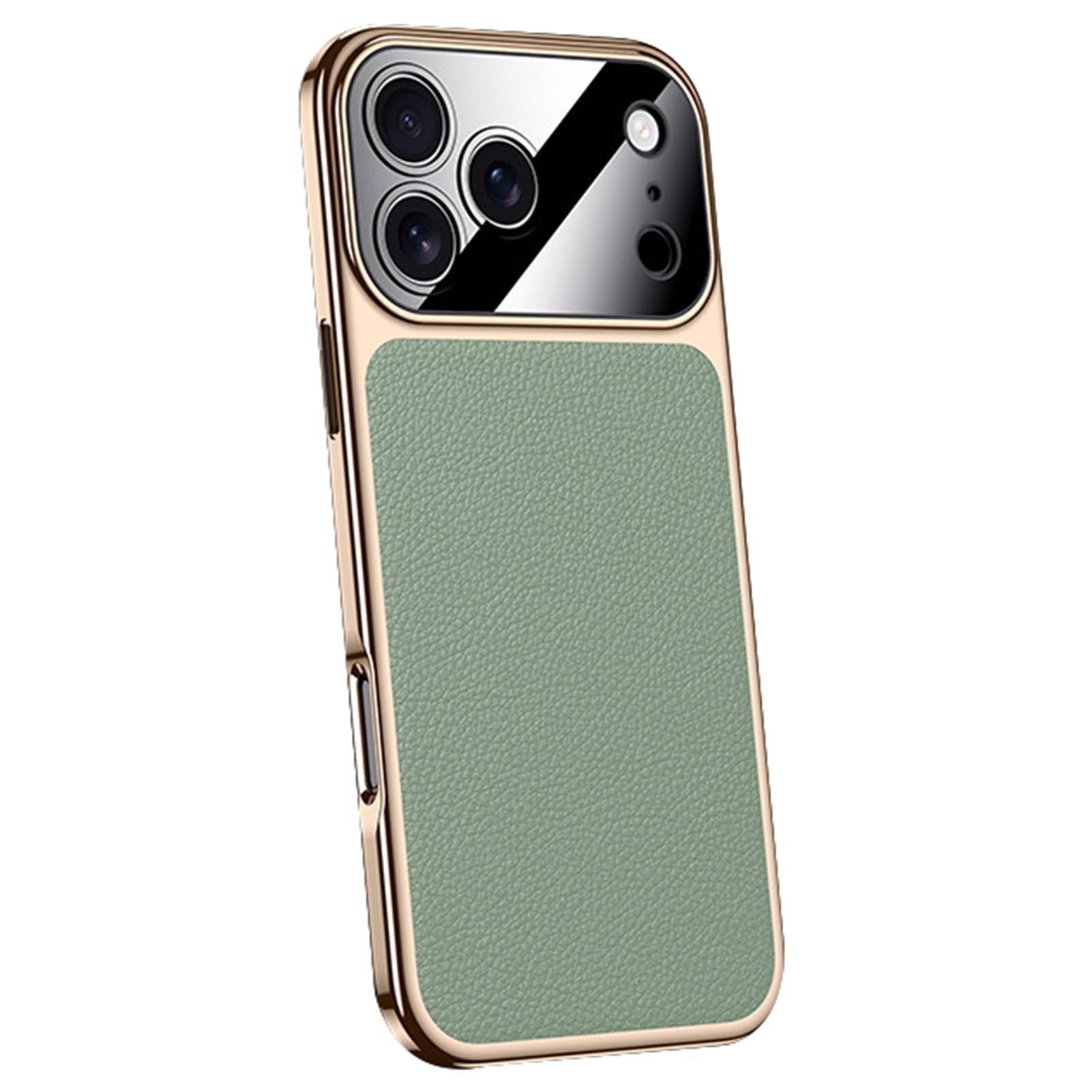 Étui en cuir véritable pour iPhone 17 Pro Max étui fin vert - 6