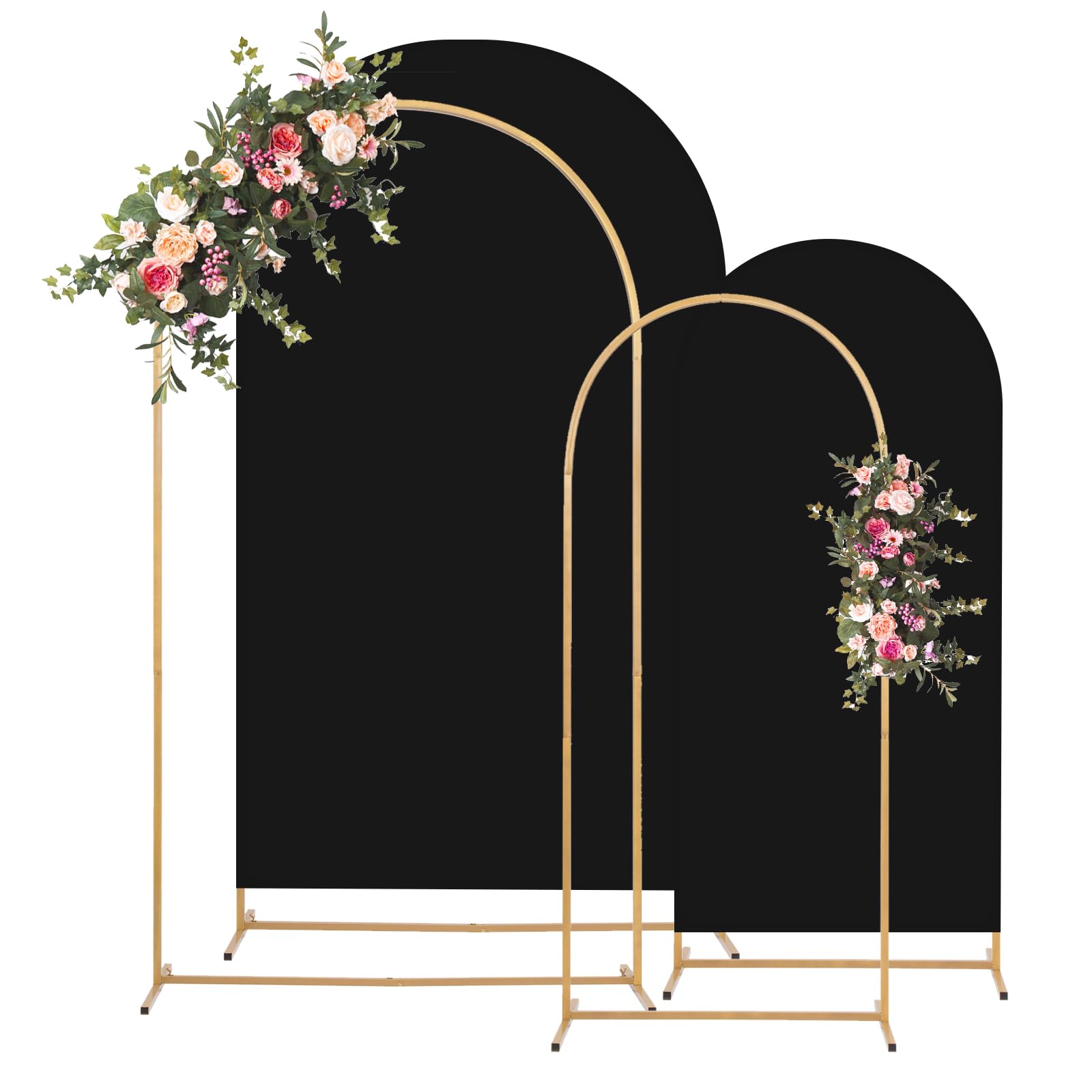 Photo 1 of **FACTORY SEALED** Toolterritary Metal Arch Backdrop Stand and Cover Set, 8FT, 7.2FT Party Backdrop, Easy to Assemble, Backdrop Stand for Parties, Birthday, Baby Shower