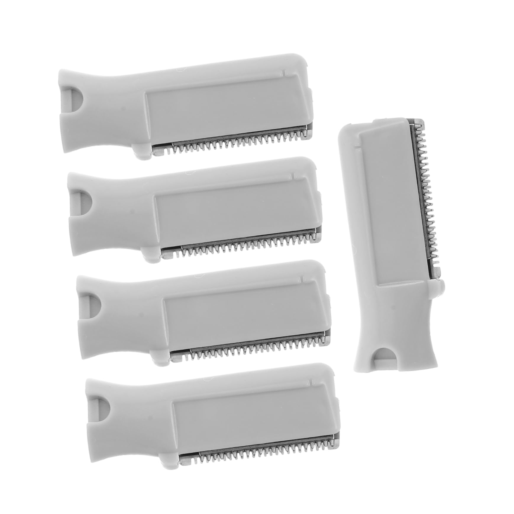 Baluue 5pcs Eyebrow Razor Set Stainless Steel Replacement Heads for Women Shaving Machines Hair Remover Replacement Head