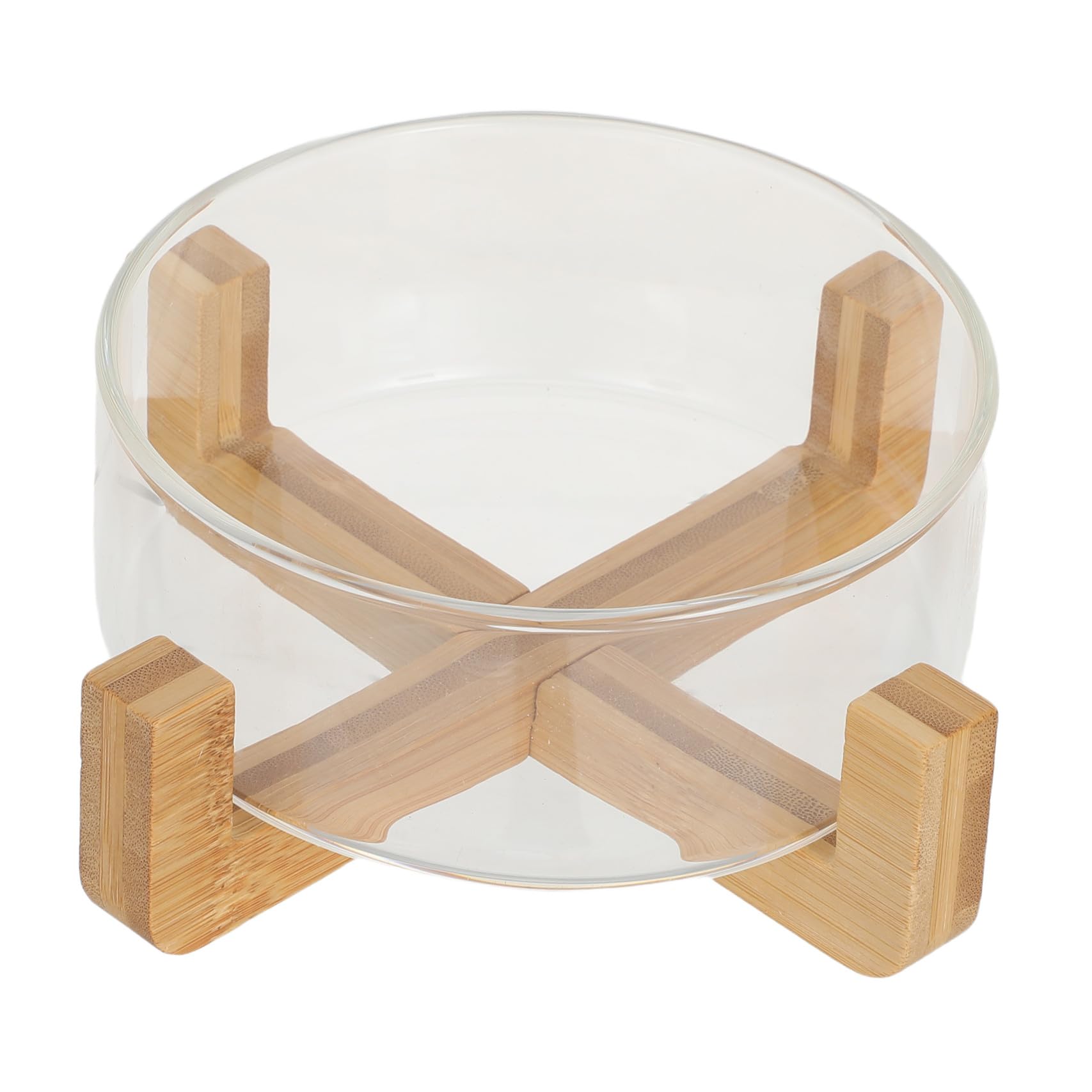 Saladier en verre avec base bois : fini les bols instables qui glissent