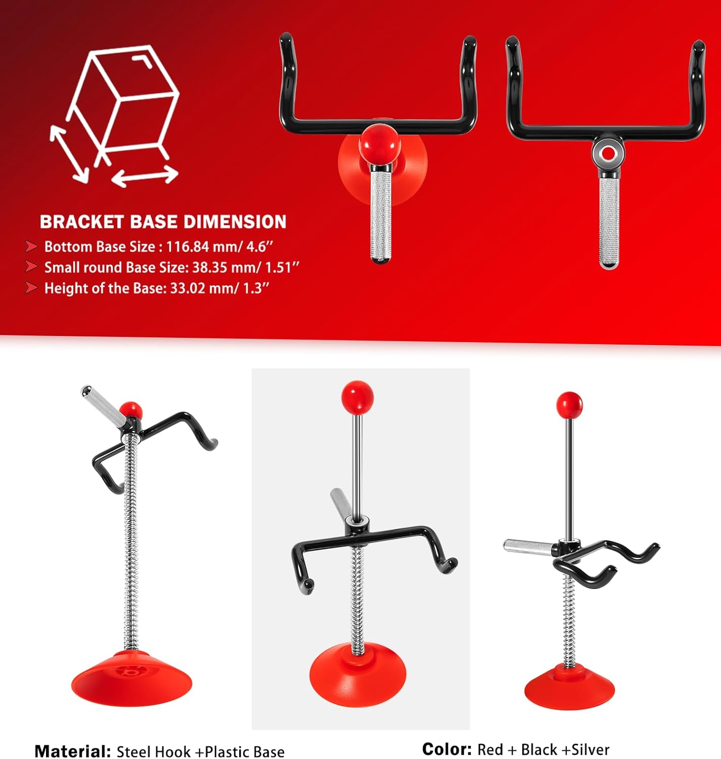 Steering Wheel Holder Stand Tool for Wheel Alignment, Adjustable Steering Wheel Alignment Lift Rack for Trucks, Buses, Vans, Essential Wheel Alignment Tool