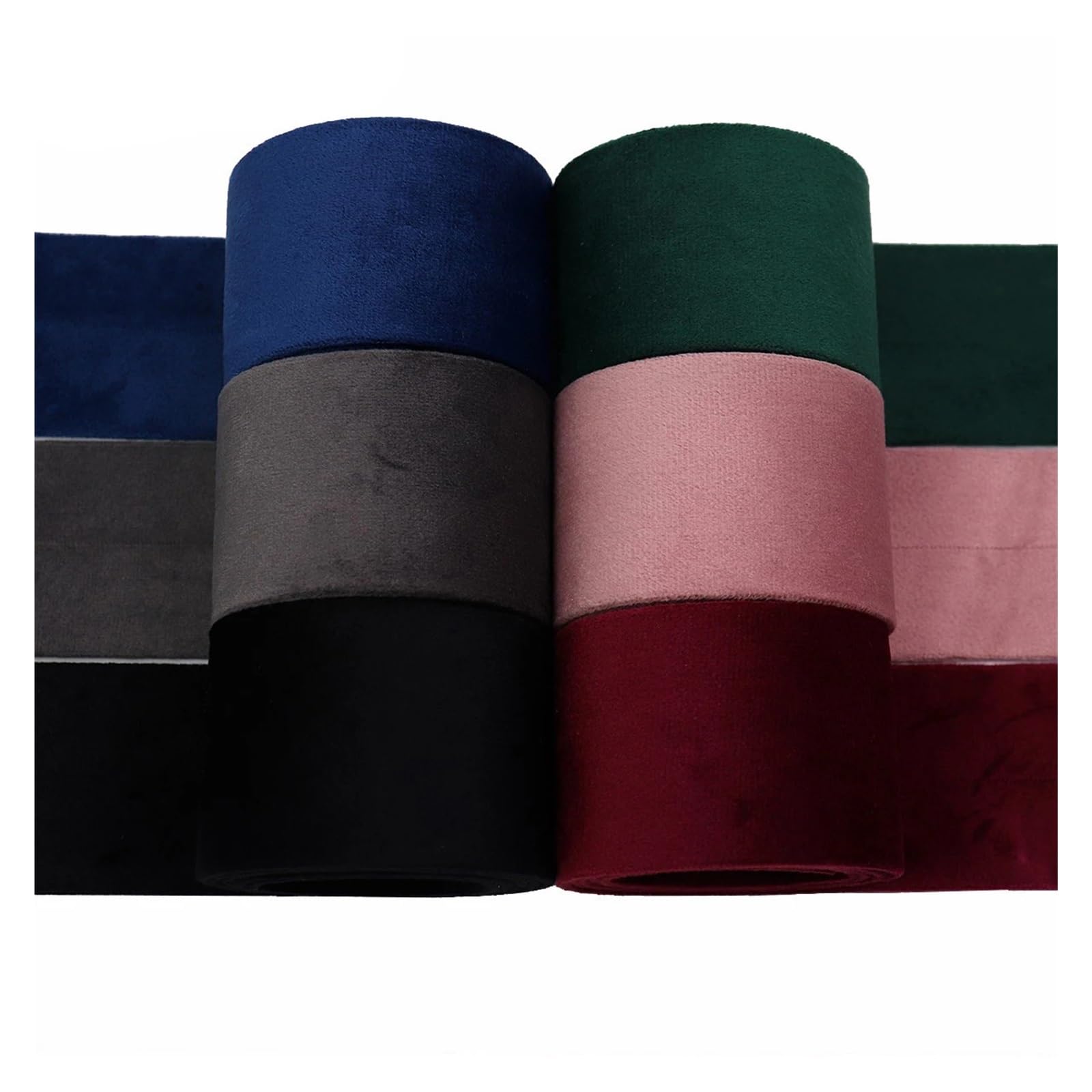 Nastri di raso, Nastro in velluto multicolore 5 iarde 10/25/50 mm(4,50mm)
