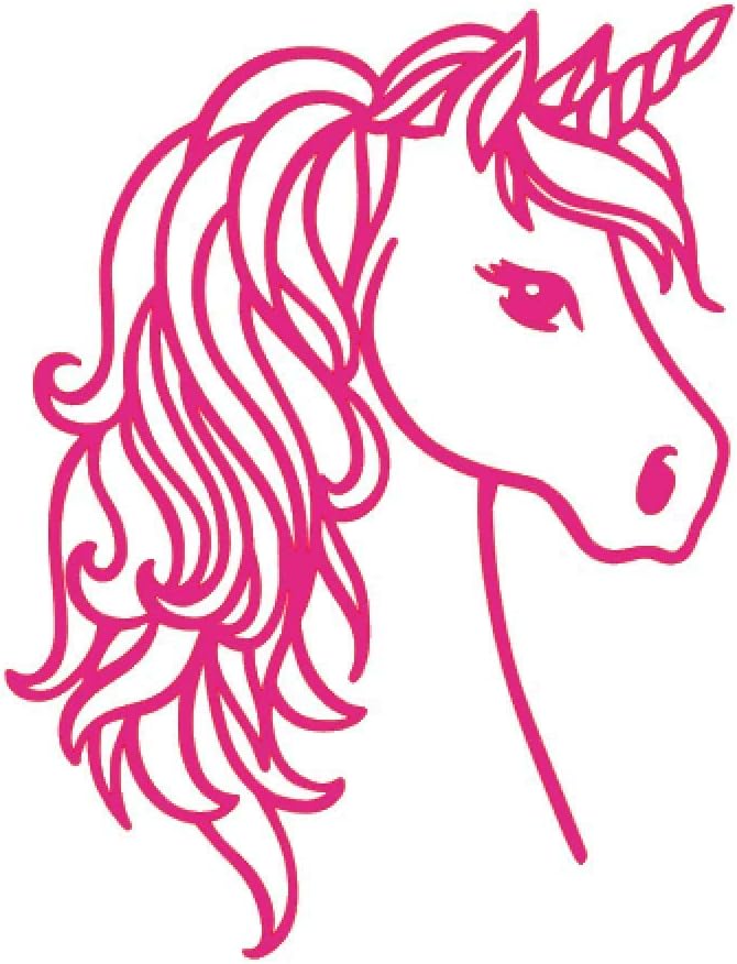 Custom Unicorn Vinyl Decal - Unicorn Bumper Sticker, for Tumblers, Laptops, Car Windows - Pick Size and Color