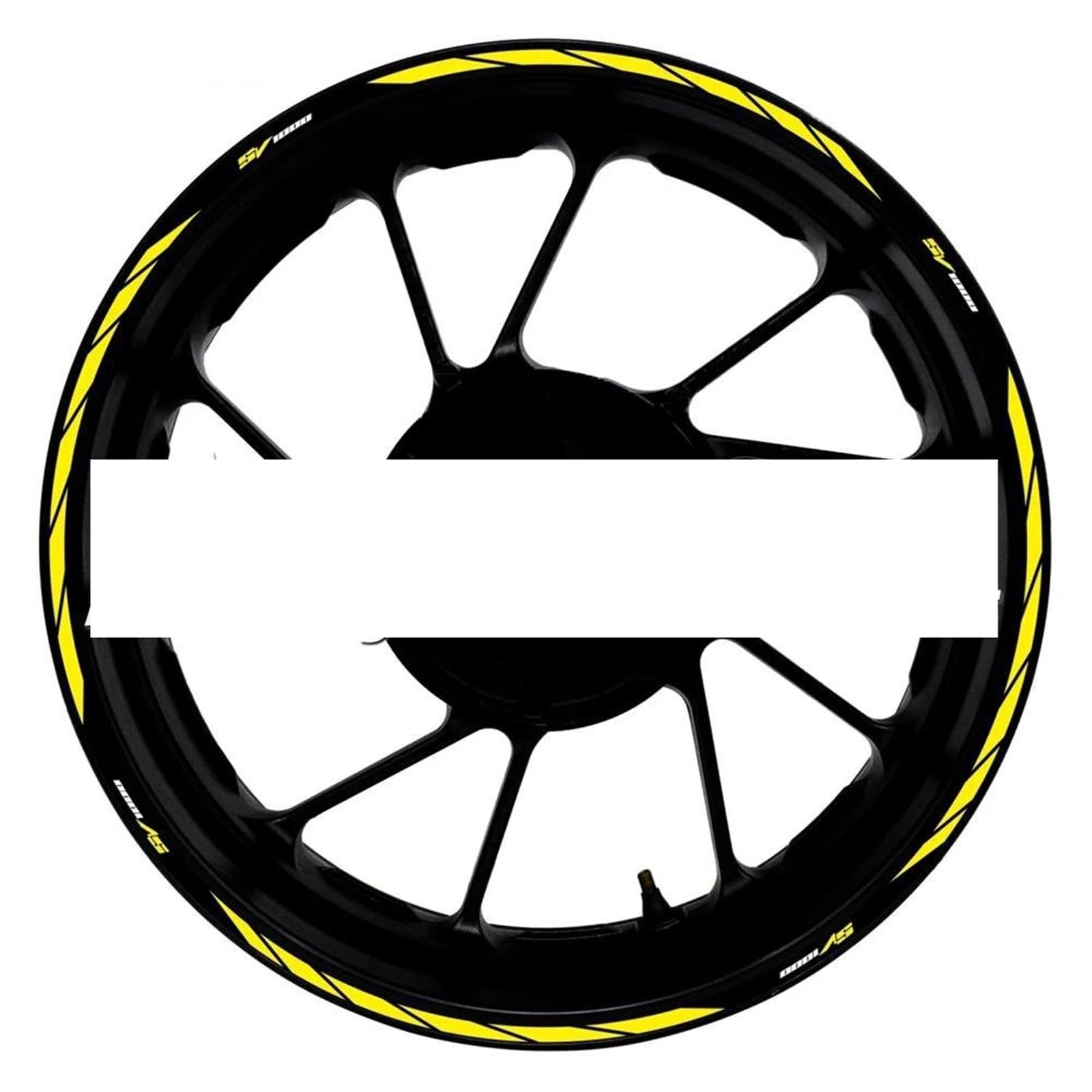 Motorcycle Accessories Reflective Rim Edge Stripes Wheel Stickers for Suzuki SV1000 SV 1000(Style 21)