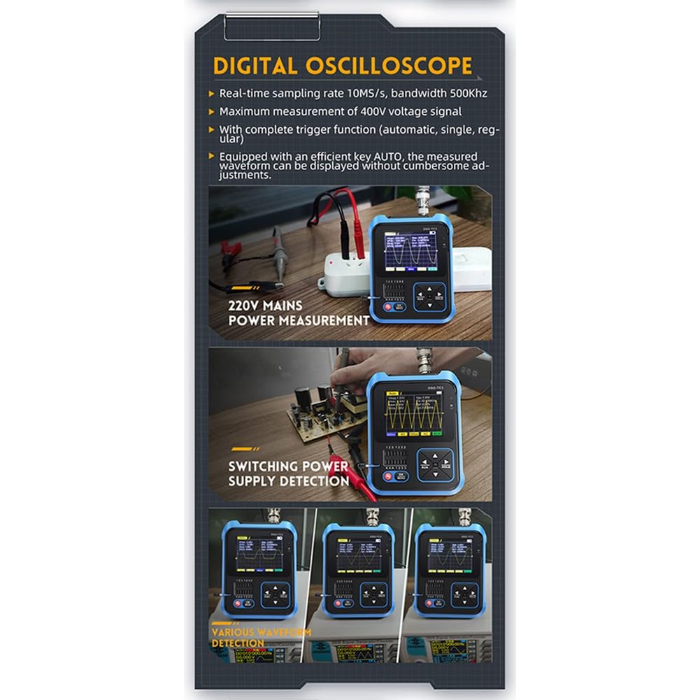 Oscilloscope 3 en 1 DSO-TC3 testeur ESR et transistor écran TFT 24 pouces