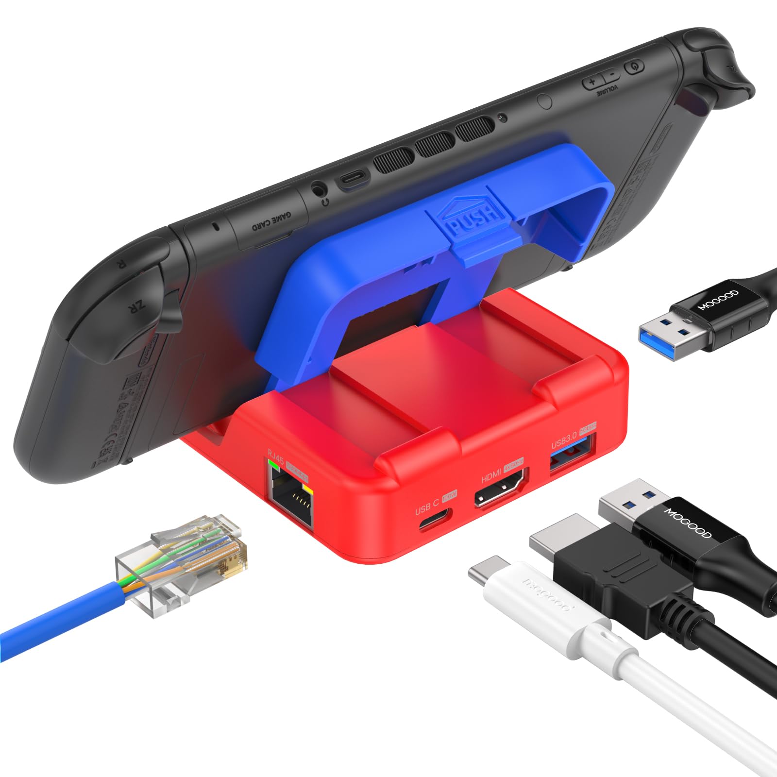 Amazon.co.jp: MOGOOD スイッチ 赤と青の配色 TV ドッキング