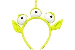 3-Eyed Alien Headband Plush Halloween Costume For Kids Adults