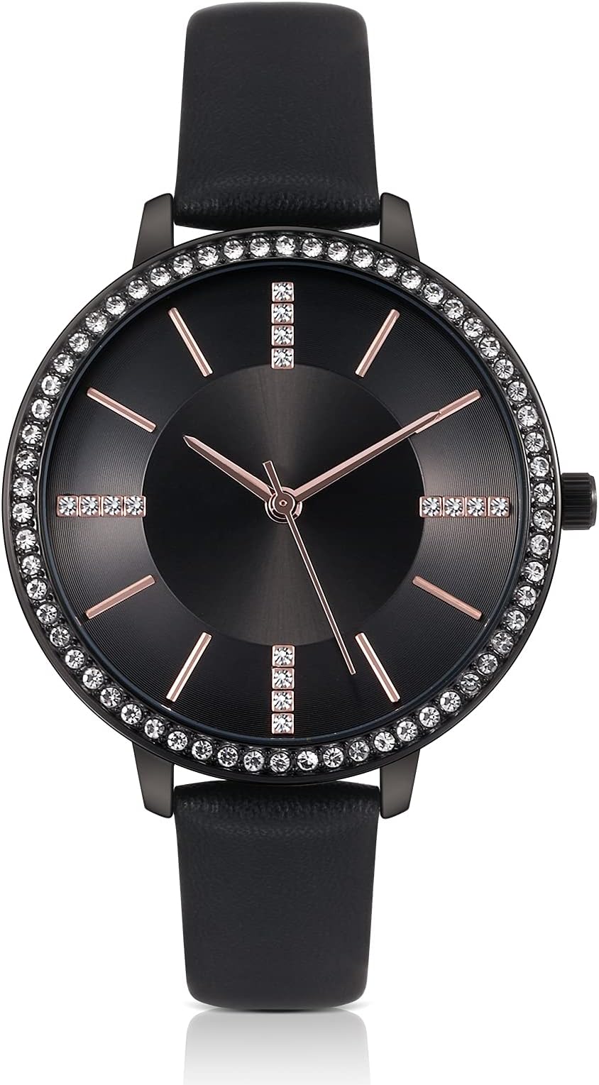 Womens Watches Leather Quartz Watch Waterproof Fashion Wristwatch for Women Ladies Girls