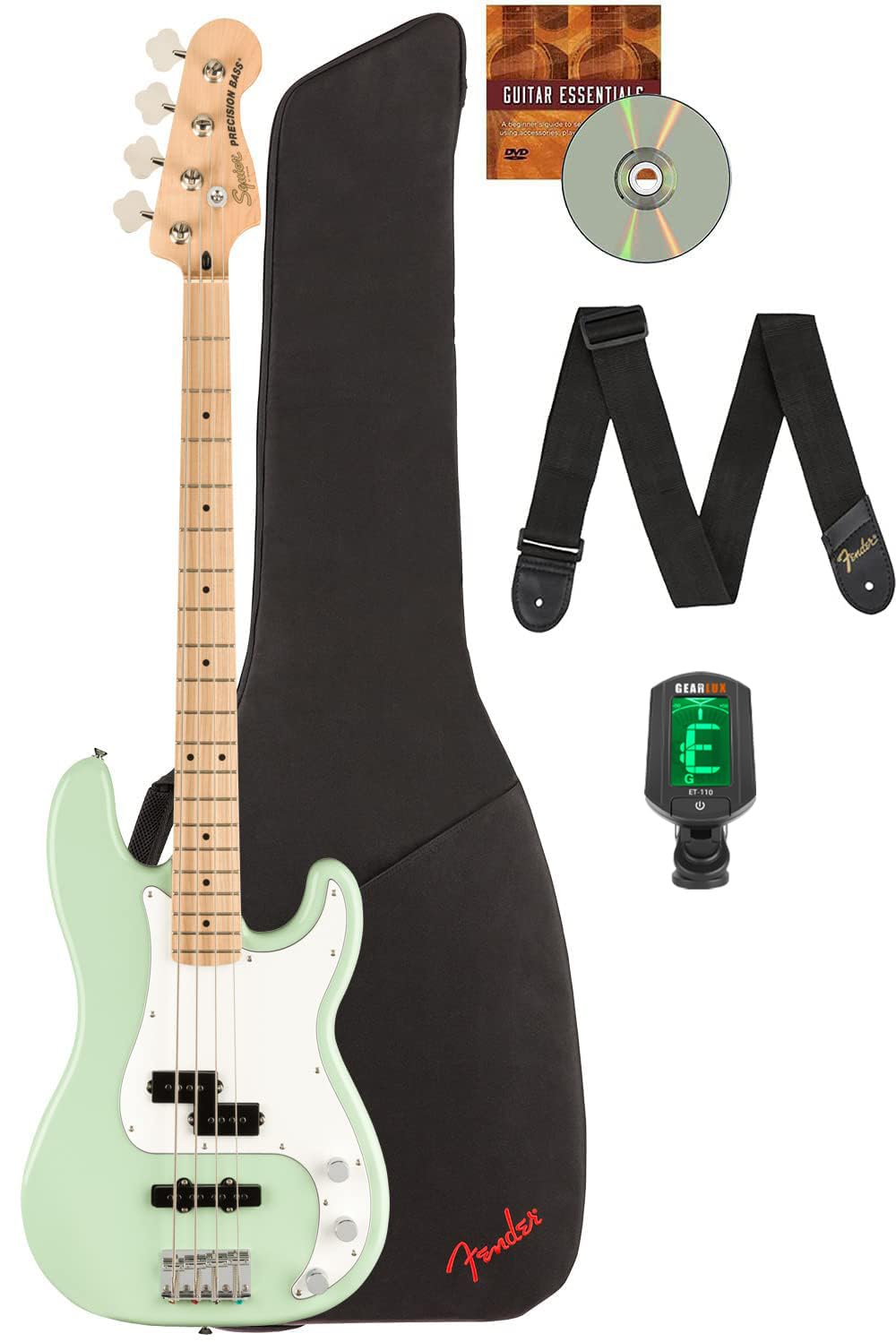 Amazon.com: Fender Squier Affinity Precision Bass PJ - Surf Green