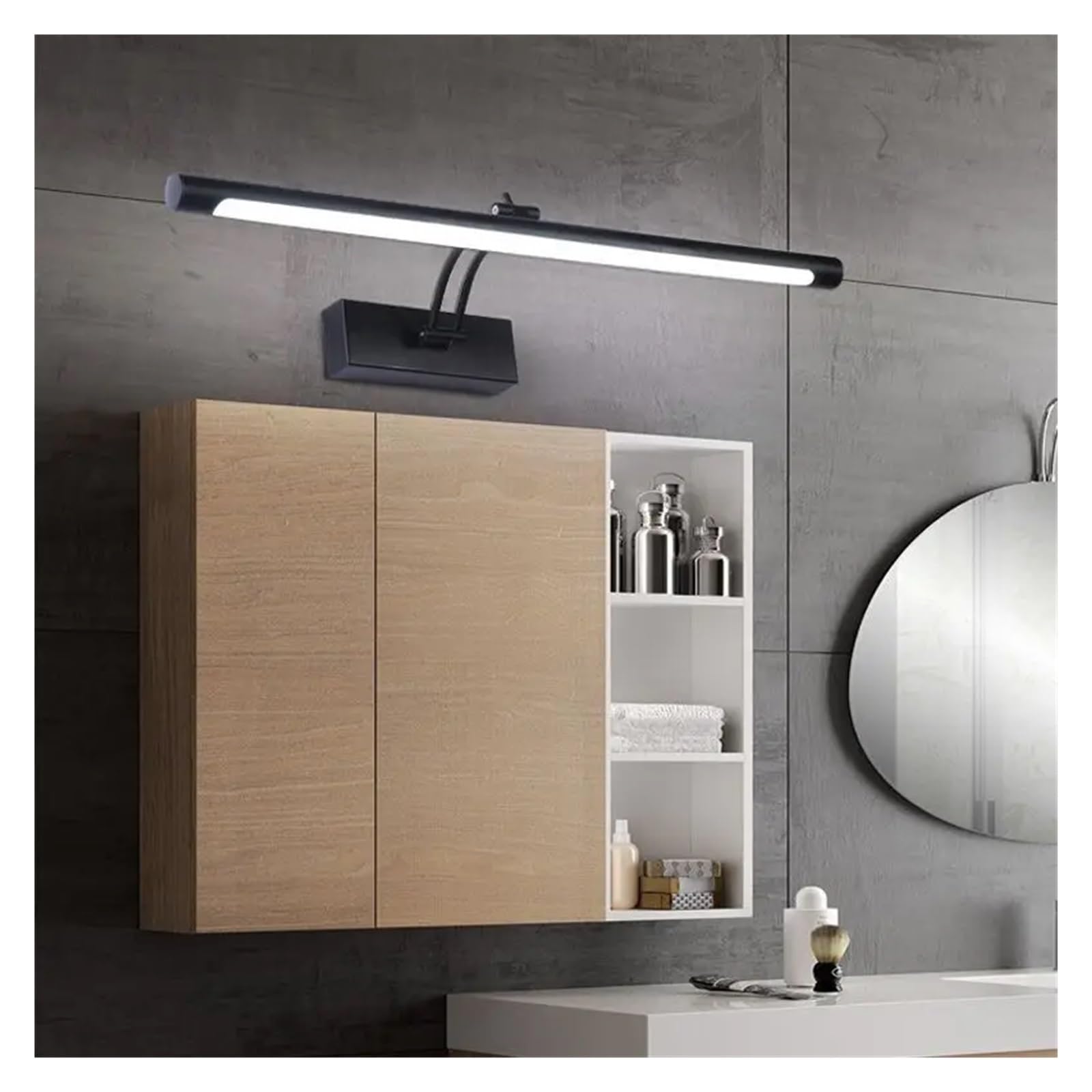 Luce for quadri da parete, illuminazione cosmetica simulata for il bagno for luci lineari decorative da parete Ampia gamma(Cold white 6000K,GOLD_9W 40CM)