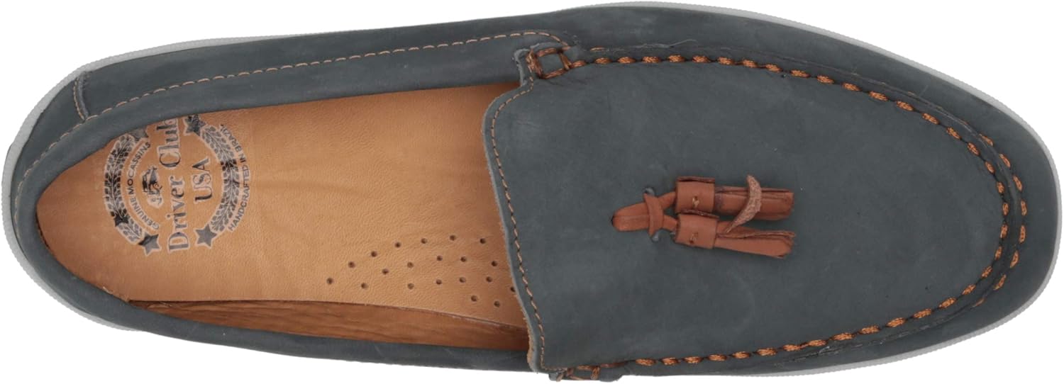 Driver Club USA Kids' Kids Boys/Girls Genuine Leather Driving Loafer with Tassle Detail