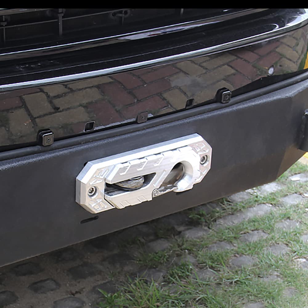 SXMA Gancio per verricello Passacavo in Acciaio Hawse passacavo Guida per Fune carico 8T per Tutti i Veicoli Fuoristrada SUV, Camion, Veicoli di ingegneria