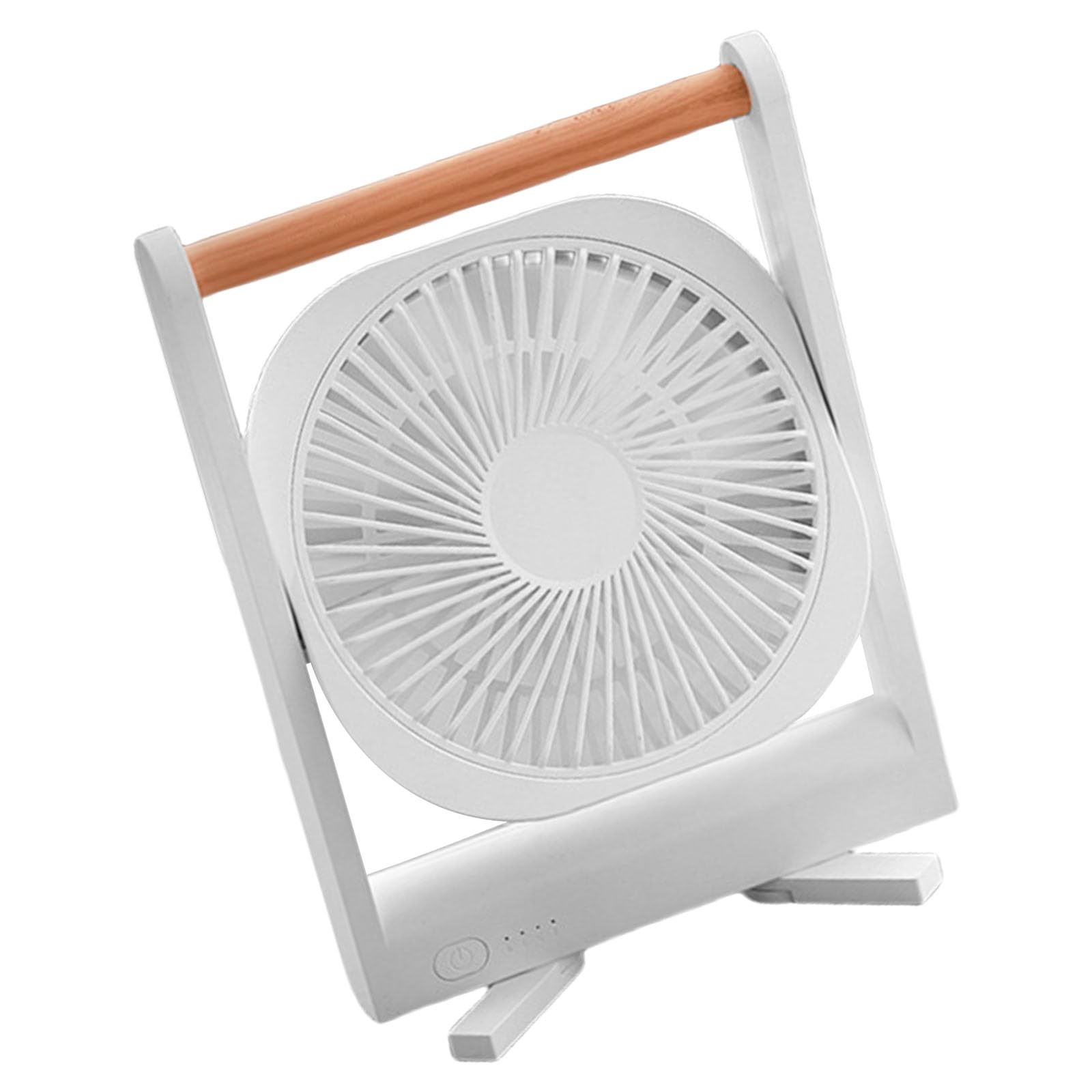 Buxuaaaa 4 Speed Adjustable Small Fan with USB Charging Battery Portable Table Fan for Quiet and Powerful Airflows At Home or Work Rechargeable