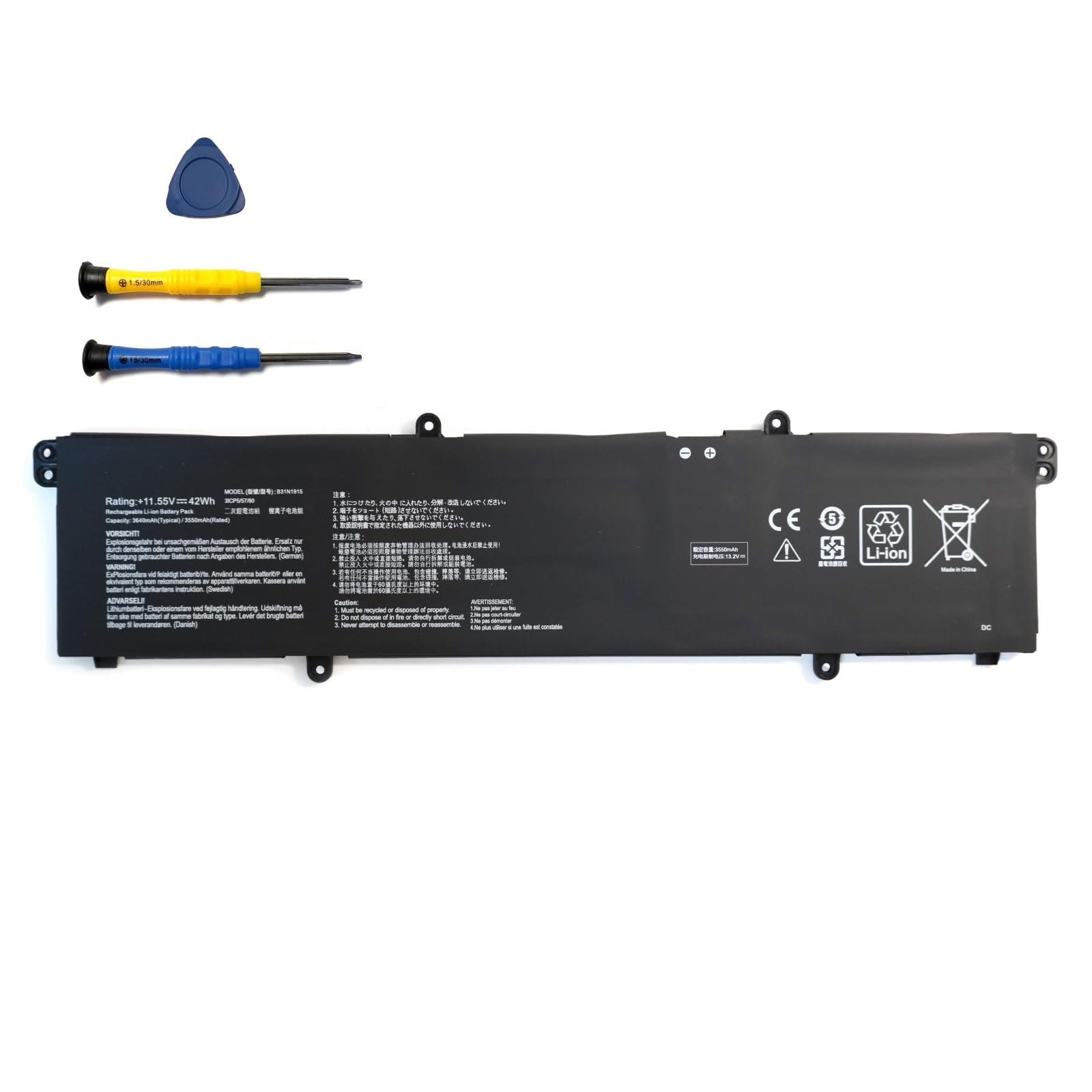C31N1915 B31N1915 Bateria do laptopa kompatybilna z Asus ExpertBook BR1100CKA BR1100FKA B1400 B1400C B1500 B1500CB B1500cba B1500ceca B1508c B1400CE B1400CB B1400cba B1408c Series (11,55V 42Wh)