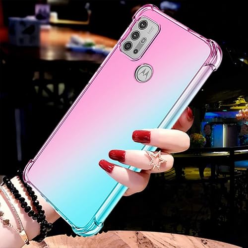 Miniatura 5 de Funda para Moto G30Moto G10Moto G10 PowerMoto G20, XT2129-1, funda transparente para teléfono con degradado, delgada, antiarañazos, funda protectora