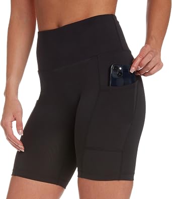 Zippy High Waist Biker Shorts for Women 6"/ 8"/10" Tummy Control, Yoga Workout Running Gym Shorts with Pockets for Summer