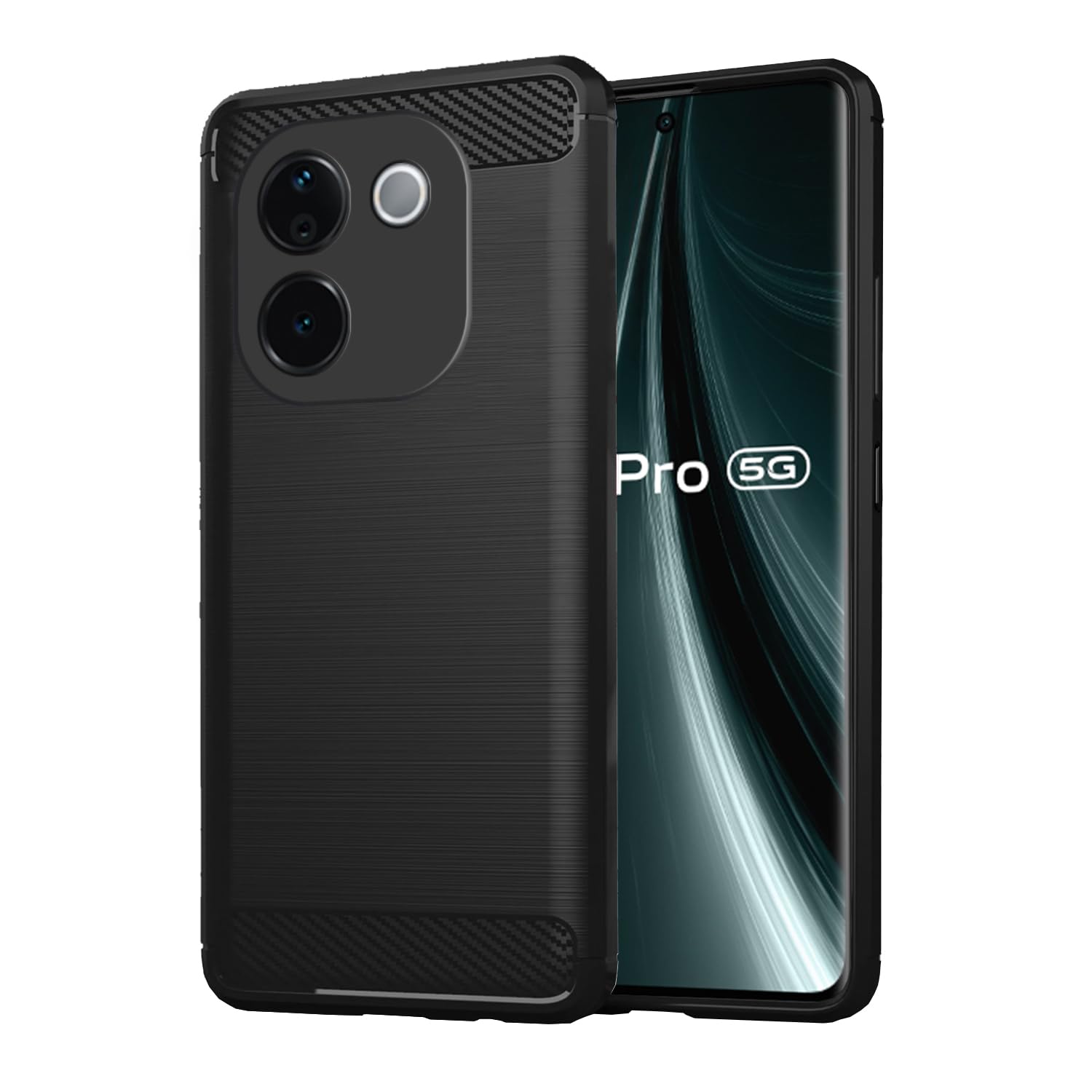 Pikkme Back Cover | Hybrid Shock Proof | Matte Soft Silicon Flexible | Back Case for Vivo T3 Pro 5G / iQOO Z9s Pro 5G (Black) (B0DH3C4DMM) Amazon Price History, Amazon Price Tracker