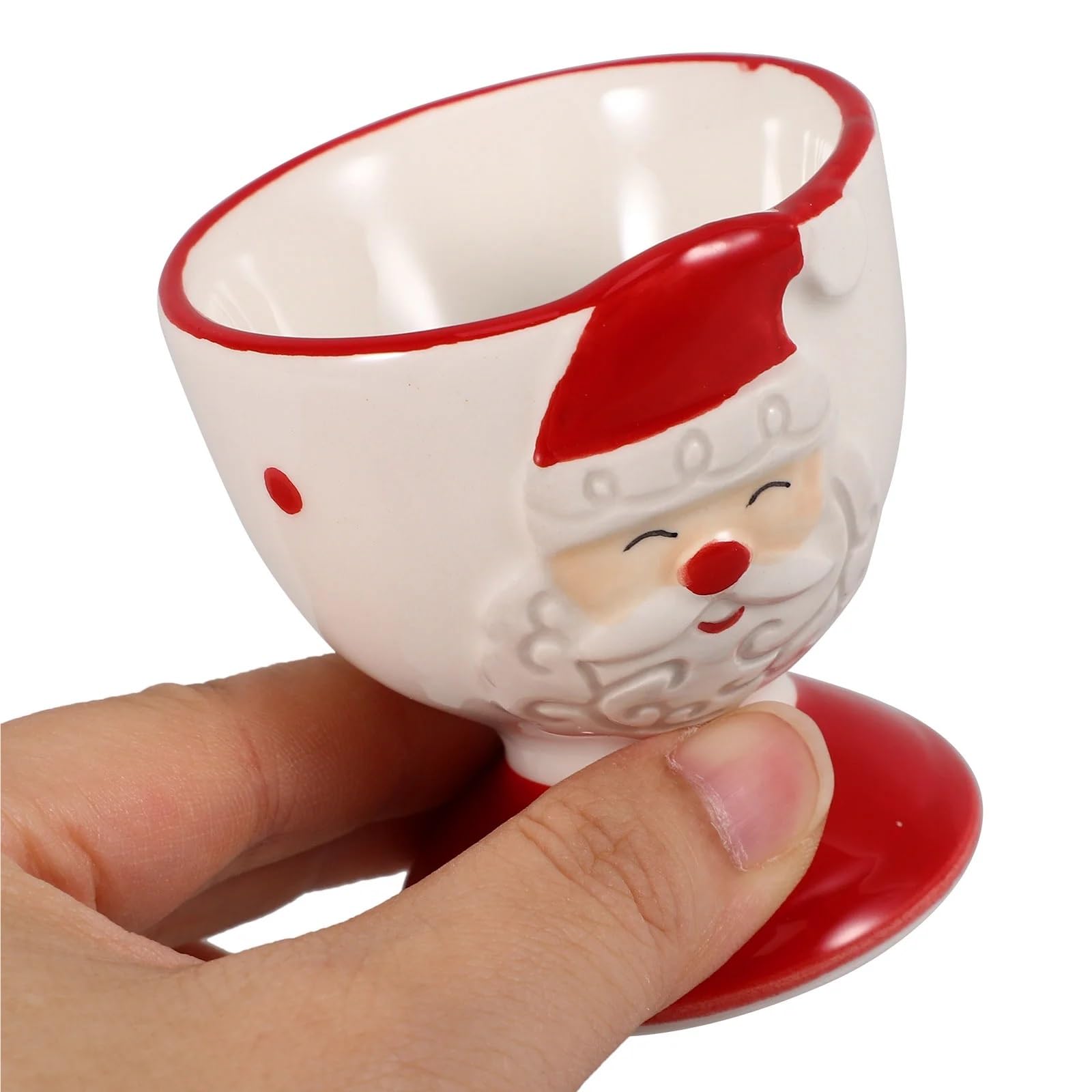 coquetiers, support en céramique et porcelaine, dur, argile du père noël