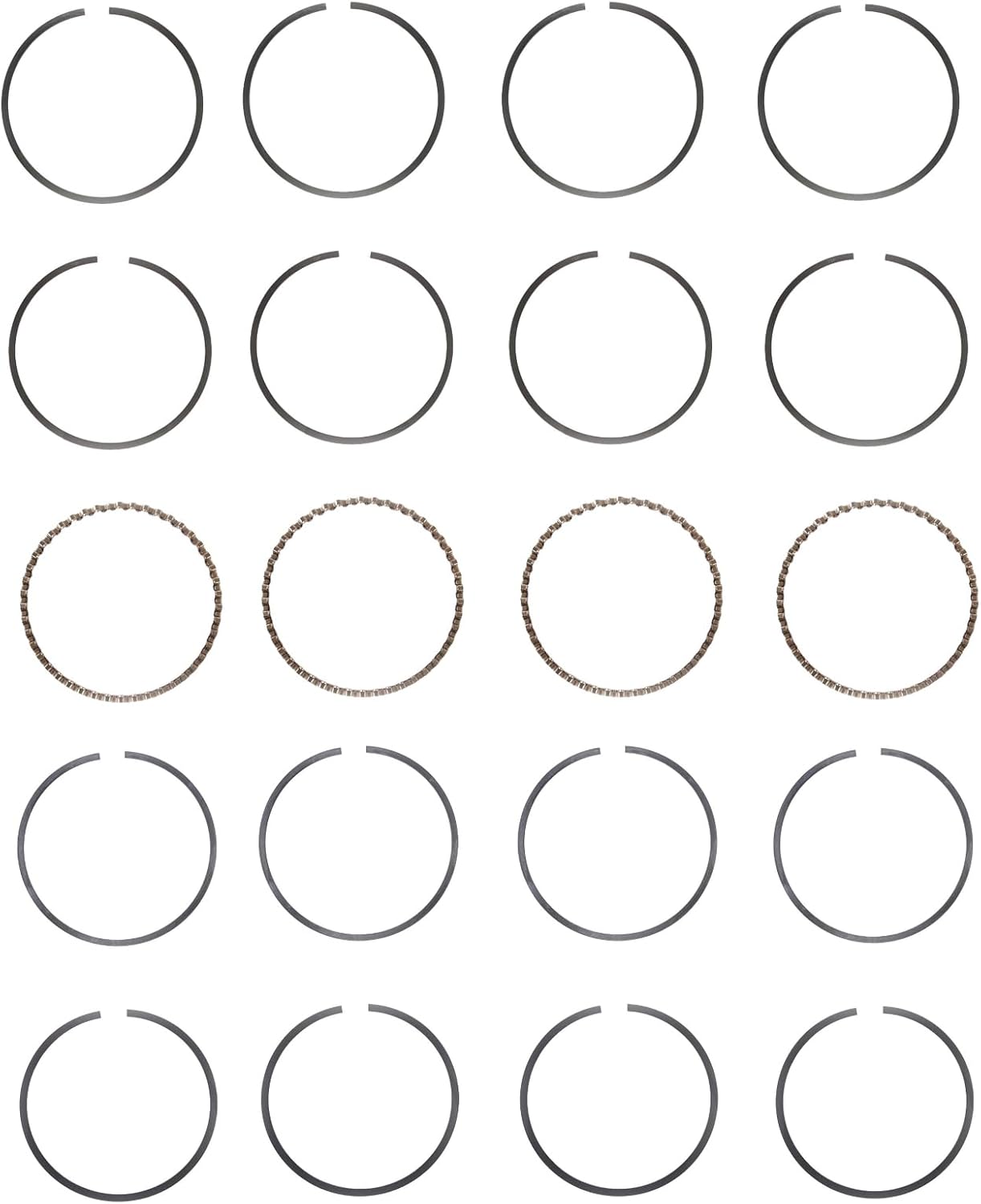 LowPricedAutoParts Engine Re-Ring Kit for 2005-2006 Scion tC 2.4L 4-Cylinder DOHC - Standard Size Premium Rings and Bearings, Full Gasket Set