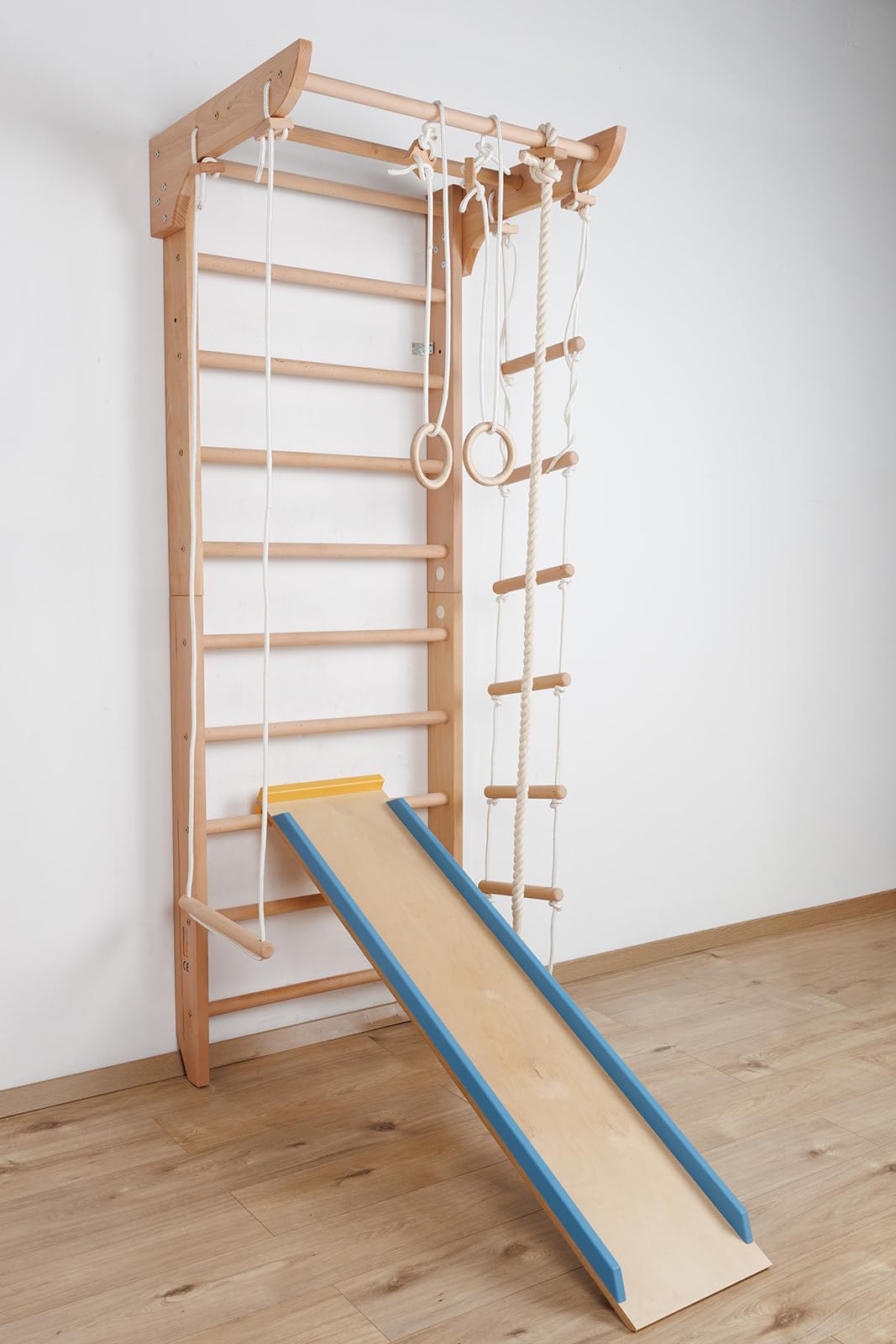 Kletterwand Sprossenwand Turnwand Kinder-5-220 Fitness Sportgerät Klettergerüst Holz