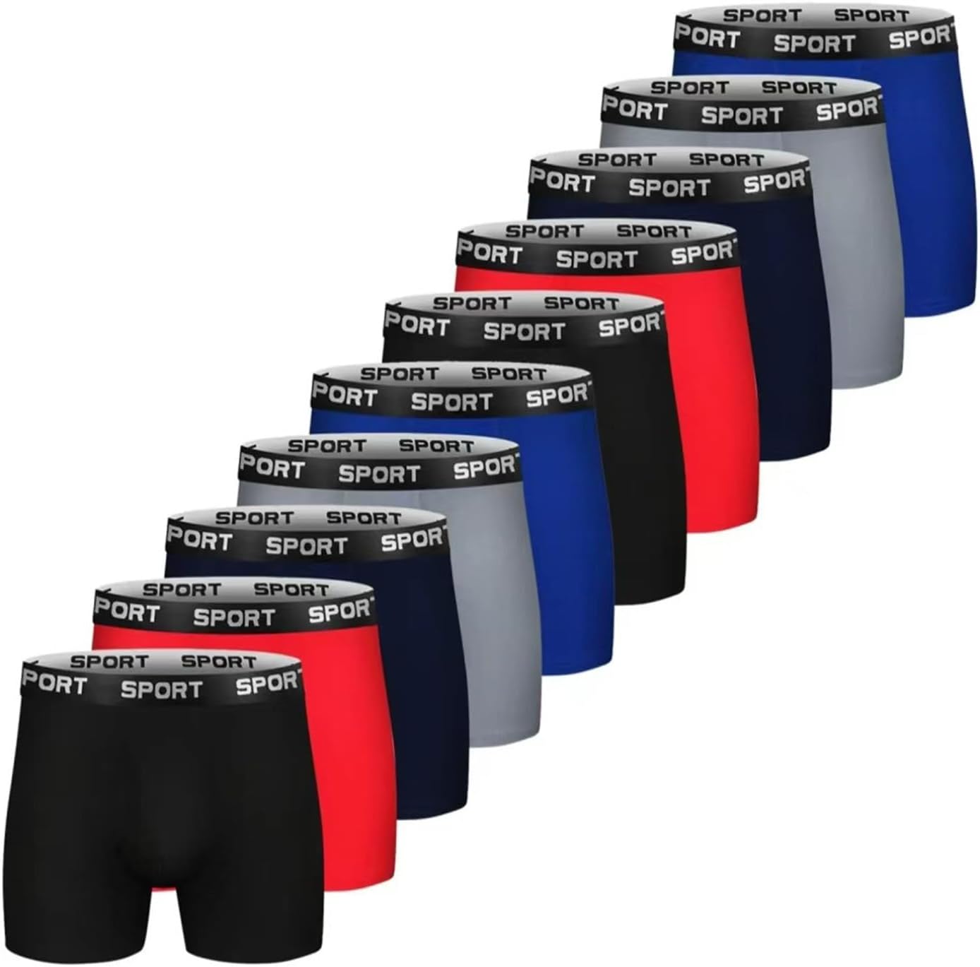 Mens Boxer Briefs Icy Cool Sport Boxer Briefs Underwear for Men