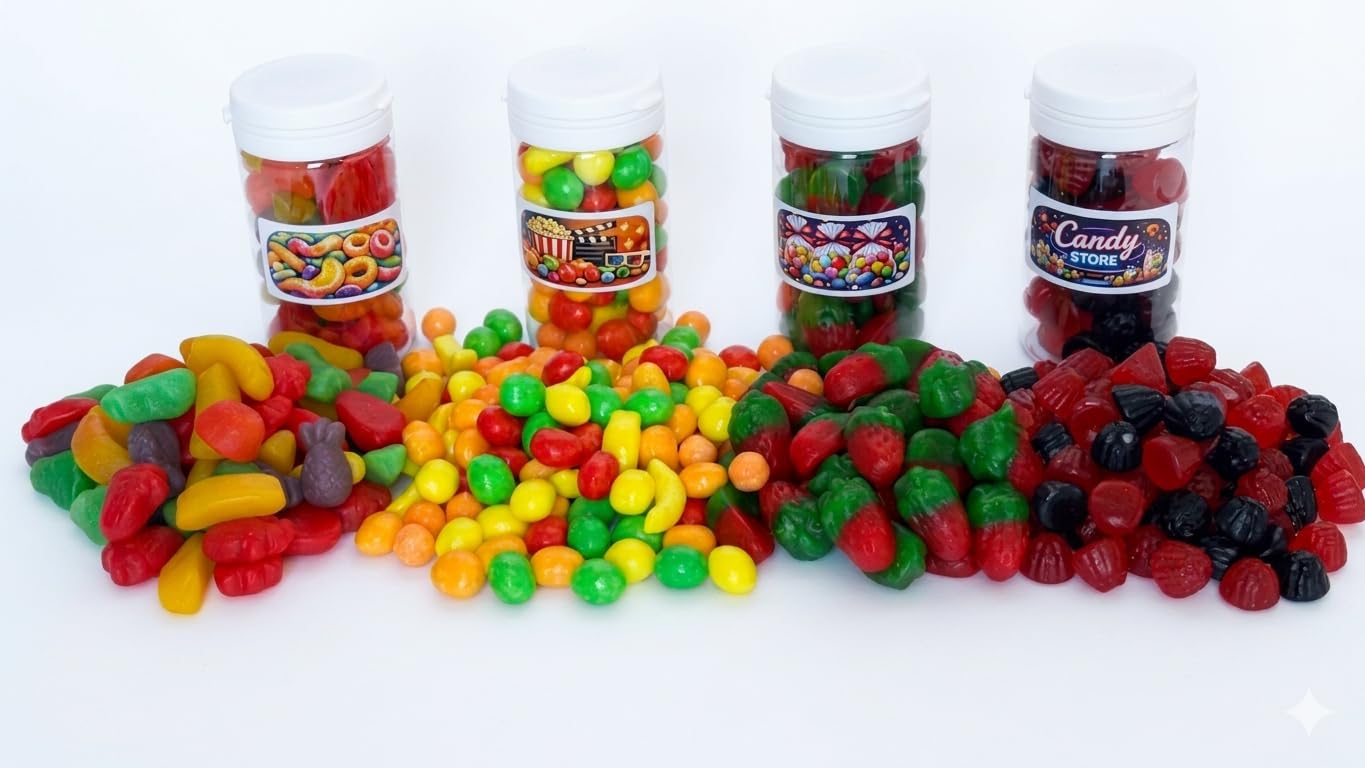 Regalo Original en una Caja Adorable con Chuches Variadas – 12 Botes – 1.300 g