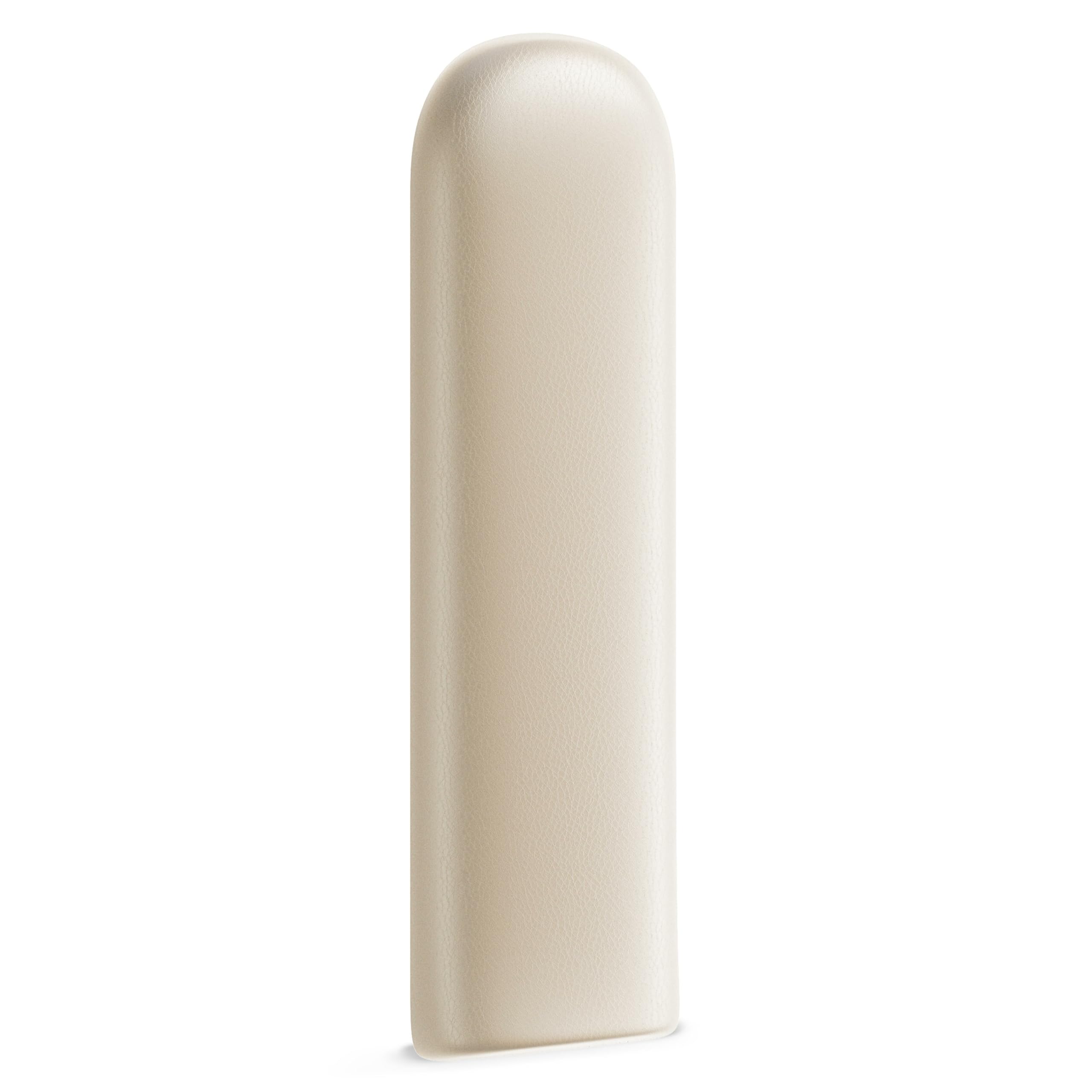 Muralo Fluwelen wandkussen, hoofdbord, met stof bekleed paneel, modern, luxe, voor in de slaapkamer of woonkamer, 70 x 30 cm, crème
