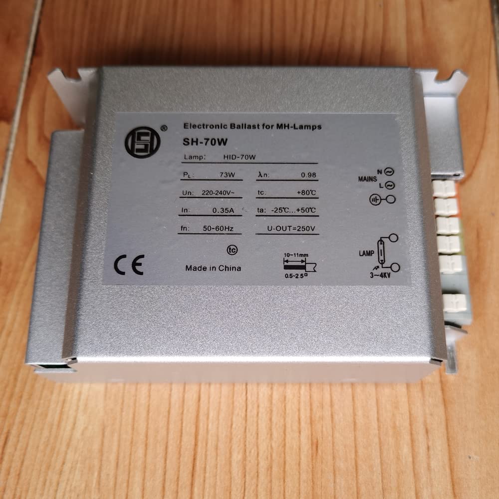 SH-70 W, 220 V, reattori elettronici HID ad alta efficienza energetica, per lampade MH, alogenuri metallici