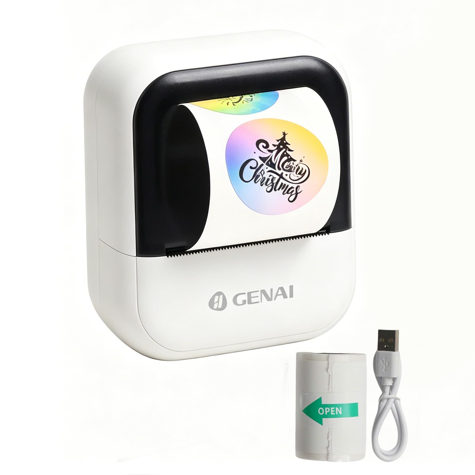 Impressora de Tatuagem Portátil, Impressora Térmica Bluetooth de Etiquetas Suporta
