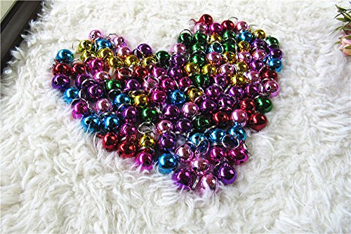 Devilmaycare DC1210 Pack Of 7 Metal Jingle Bells Loose Beads Festival Party Decoration, 12Mm Pet Cat Puppy Dog Bells For Collar thumb #5