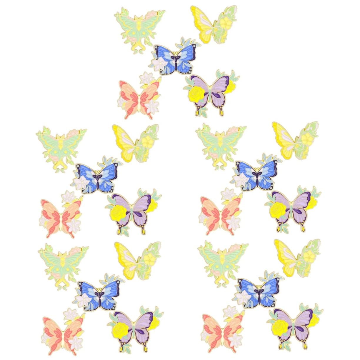 25pezzi Spilla Decorativa Forma Di Farfalla Spille Colorate Per Giacche Abbigliamento e Accessori Design Creativo e Chic Per Tutte Le Occasioni