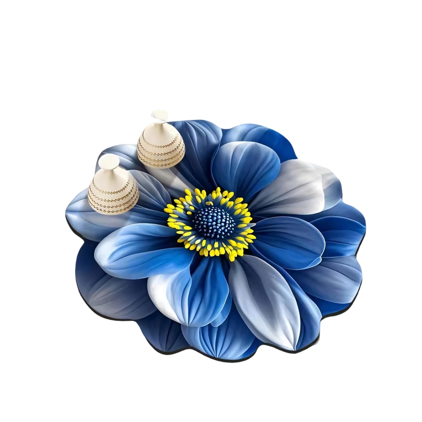 our fave Kitchen Counter Drainer Mat with 3D Floral Pattern Nonslip Silicone Countertops Foldable Drying Pad Slip Resistant Sink Pad