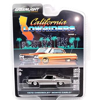 GREENLIGHT CALIFORNIA LOW RIDERS SERIES 5-1972 CHEVROLET MONTE CARLO GREENLIGHT 1:64 CALIFORNIA LOW RIDERS SERIES 5-1972 CHEV