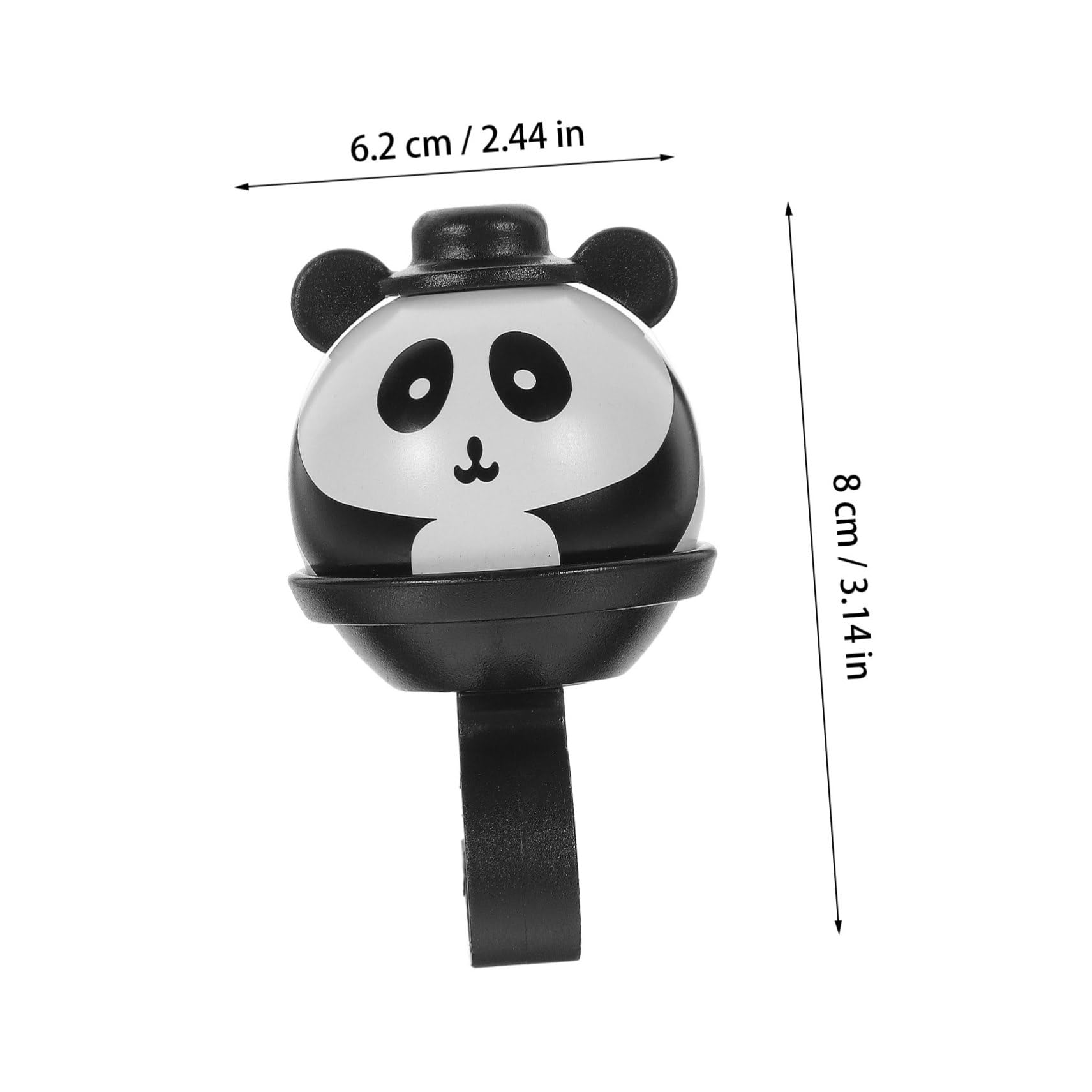 Abaodam Timbre Multifuncional para Bicicletas Diseño de Panda Sonido y Fuerte Accesorio para Localización y Seguridad Bicicletas y Scooters