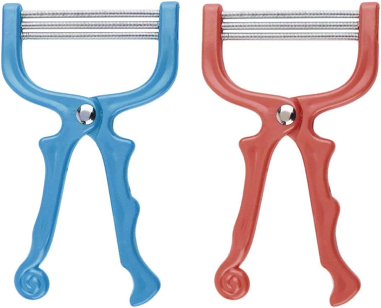 2 Pieces Facial Hair Remover 3 Row Handheld Spring Beauty Epilator Tool Beauty Tools