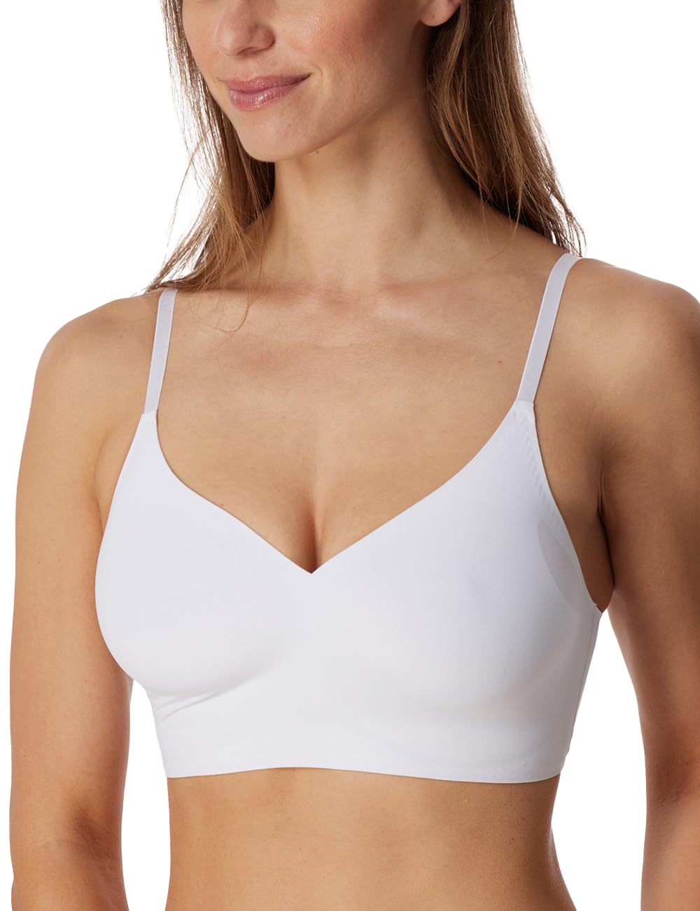 Schiesser Spaghettiträger Bustier Invisible Soft Weiss 44 EU