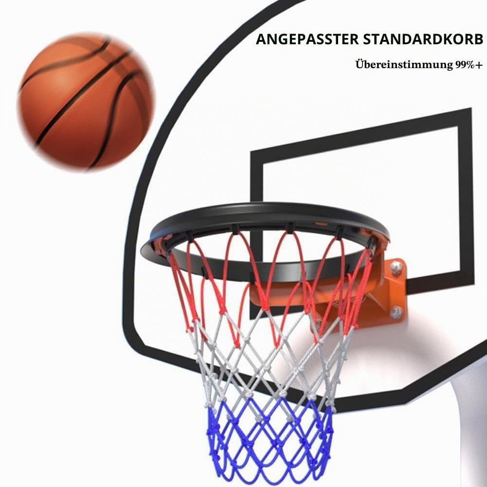 Tragbares Basketballnetz, Basketballkorbnetz, 2024 Upgrade, robuster Basketball, einfach zu installieren, Netz-Ersatz